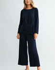 JOH Apparel Kary Side-Twist Long Sleeve Knit Top