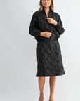 JOH Apparel Jovie Diamond Quilted Bomber Jacket