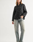JOH Apparel Jessalynn Rhinestone Diamond Quilted Jacket