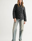 JOH Apparel Jessalynn Rhinestone Diamond Quilted Jacket