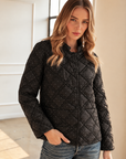 JOH Apparel Jessalynn Rhinestone Diamond Quilted Jacket