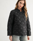JOH Apparel Jessalynn Rhinestone Diamond Quilted Jacket