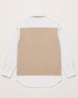 JOH Apparel Jett Layered Look Sweater Vest & Pinstripe Shirt Top