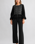 JOH Apparel James Jewel-Embellished Peplum Puffer Jacket