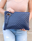 Quilted Wristlet Clutch