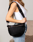 Vivienne Solid Woven Crossbody Sling Bag