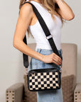 Jessie Mixed Media Camera Crossbody Bag