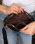 Jessie Mixed Media Camera Crossbody Bag