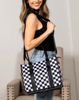 Dallas Checkered Tote