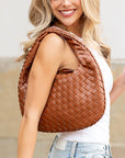 Paige Woven Handbag