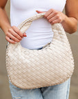 Paige Woven Handbag