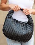 Paige Woven Handbag