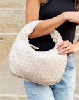 Paige Woven Handbag