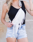Nora Removable Fringe Crossbody Sling Bag