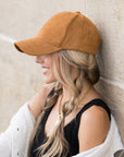 Suede Boyfriend Ball Cap