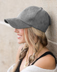 Suede Boyfriend Ball Cap