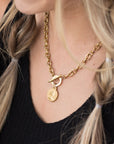 Coin Accent Chain Necklace