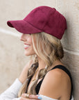Suede Boyfriend Ball Cap