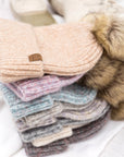 C.C® Cozy Marled Pom Beanie