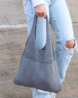 Soft Knit Hobo Shoulder Bag