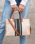 Canvas Stripe Tote