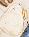 Oversize Canvas Sling Bag