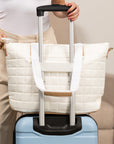 Mila Quilted Traveler Tote with Mini Clutch