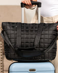 Mila Quilted Traveler Tote with Mini Clutch