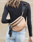 Gia Double Zip Nylon Crescent Sling