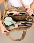 Mila Quilted Traveler Tote with Mini Clutch