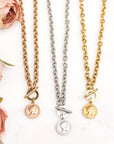 Coin Accent Chain Necklace
