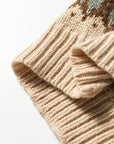 Western Knit Buttoned V-Neck Cardigan Sweater
