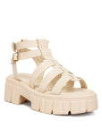 Dewey Recycled Faux Leather Gladiators