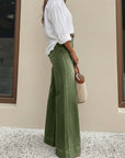 Vintage Washed High Waist Wide Leg Jeans