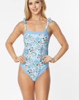 One Piece Bathing Suit with Floral Print