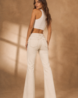GJG Denim Westwood High-Rise Bootcut Jeans — Natural Ecru