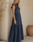 Mary Maxi Dress in Navy