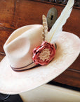 CUSTOM Hand-Painted Cowgirl Western Boho Hat A121