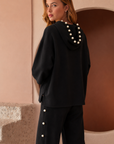 Francine French Scuba Pearl Hoodie - Dark Colors