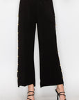 Farrah French Scuba Pearl Pant - Dark Colors
