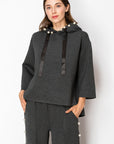 Francine French Scuba Pearl Hoodie - Dark Colors