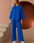 Farrah French Scuba Pearl Pant - Dark Colors