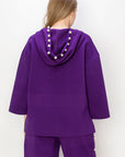 Francine French Scuba Pearl Hoodie - Dark Colors