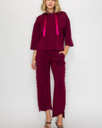 Francine French Scuba Pearl Hoodie - Dark Colors