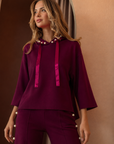 Francine French Scuba Pearl Hoodie - Dark Colors