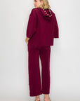 Francine French Scuba Pearl Hoodie - Dark Colors
