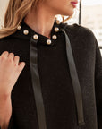 JOH | Francine Stretch French Scuba Pearl Hoodie with Glitter