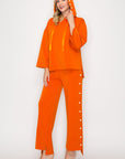 Farrah French Scuba Pearl Pant