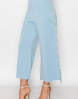 Farrah French Scuba Pearl Pant - Light Colors