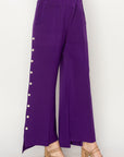 Farrah French Scuba Pearl Pant - Dark Colors